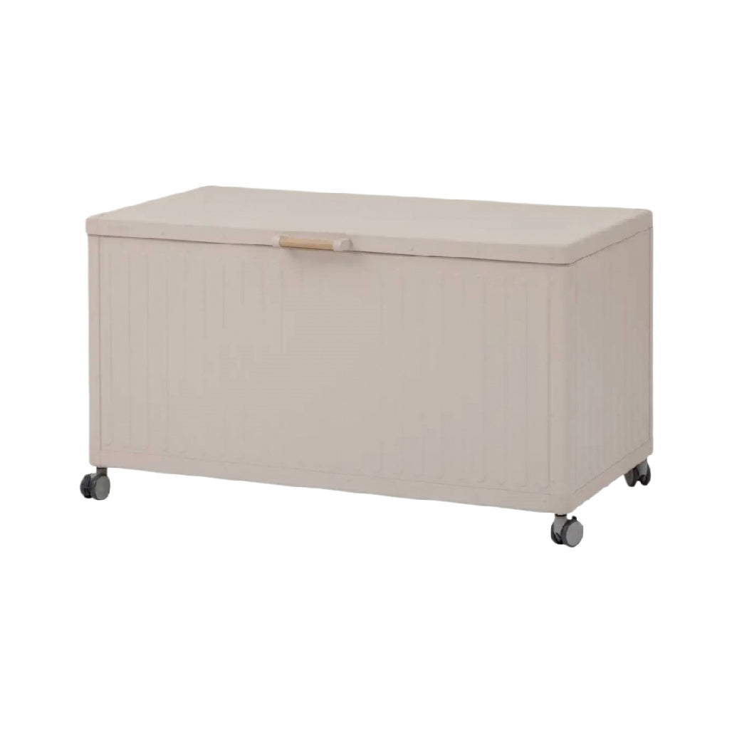 Storage Chest on Wheels for Living Room in Fabric - 80 x 40 x 45