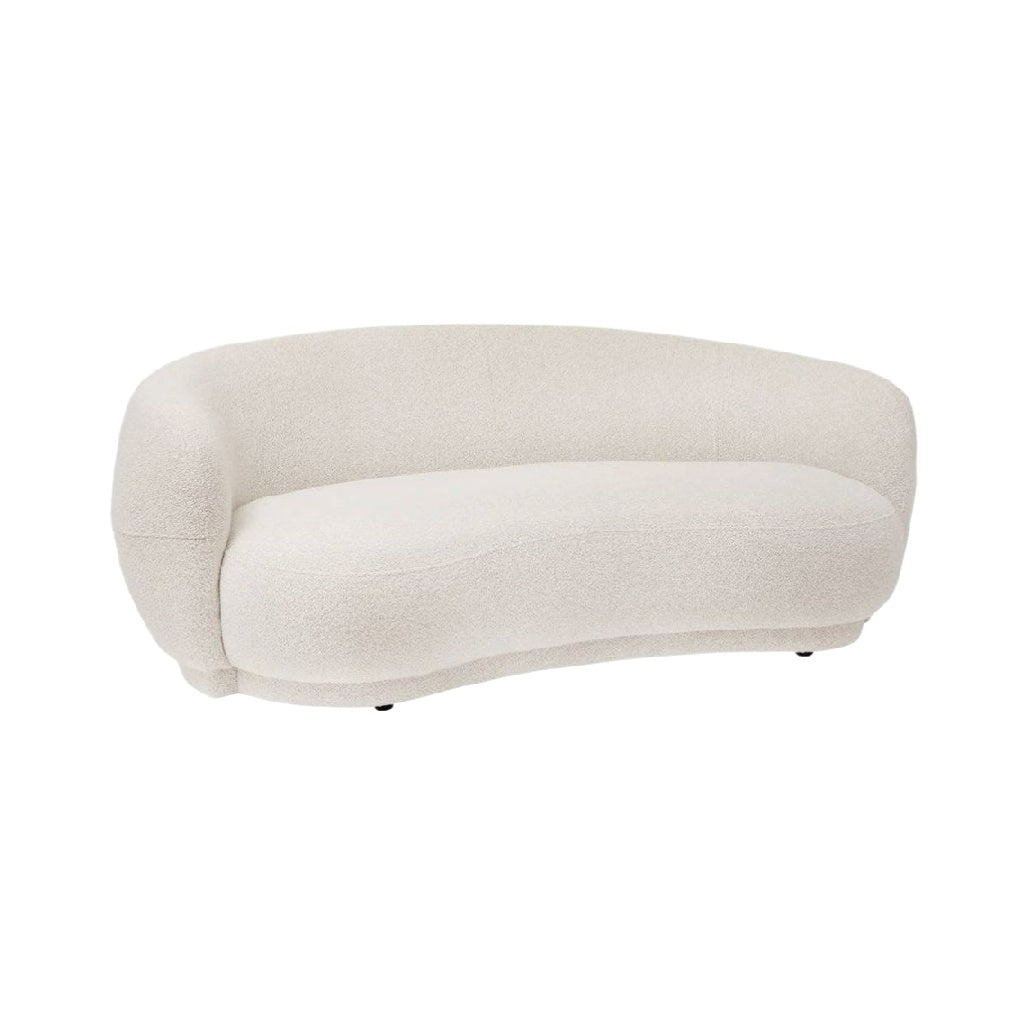 Sofa for living room in fabric upholstery - 180 x 90 x 70